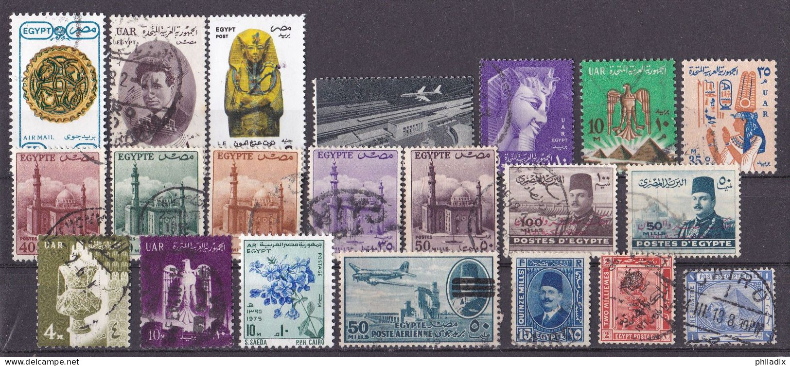 # Ägypten Lot Von 51 Diversen Marken Various-Diverses Stamps O/used (R1-1/2) - Otros & Sin Clasificación