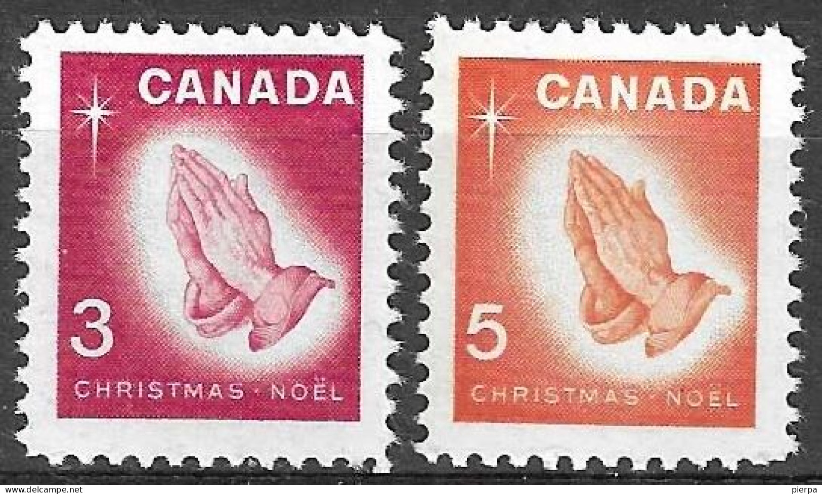 CANADA - 1966 - NATALE - SERIE 2 VALORI - MNH** (YVERT 375\6 - MICHEL 395\6) - Nuovi