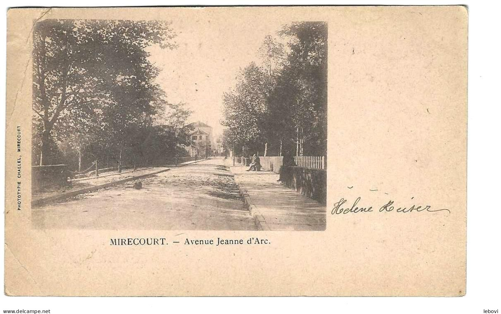 MIRECOURT «  Avenue Jeanne D’Arc » -Phototype Chassel, Mirecourt (1900) - Mirecourt