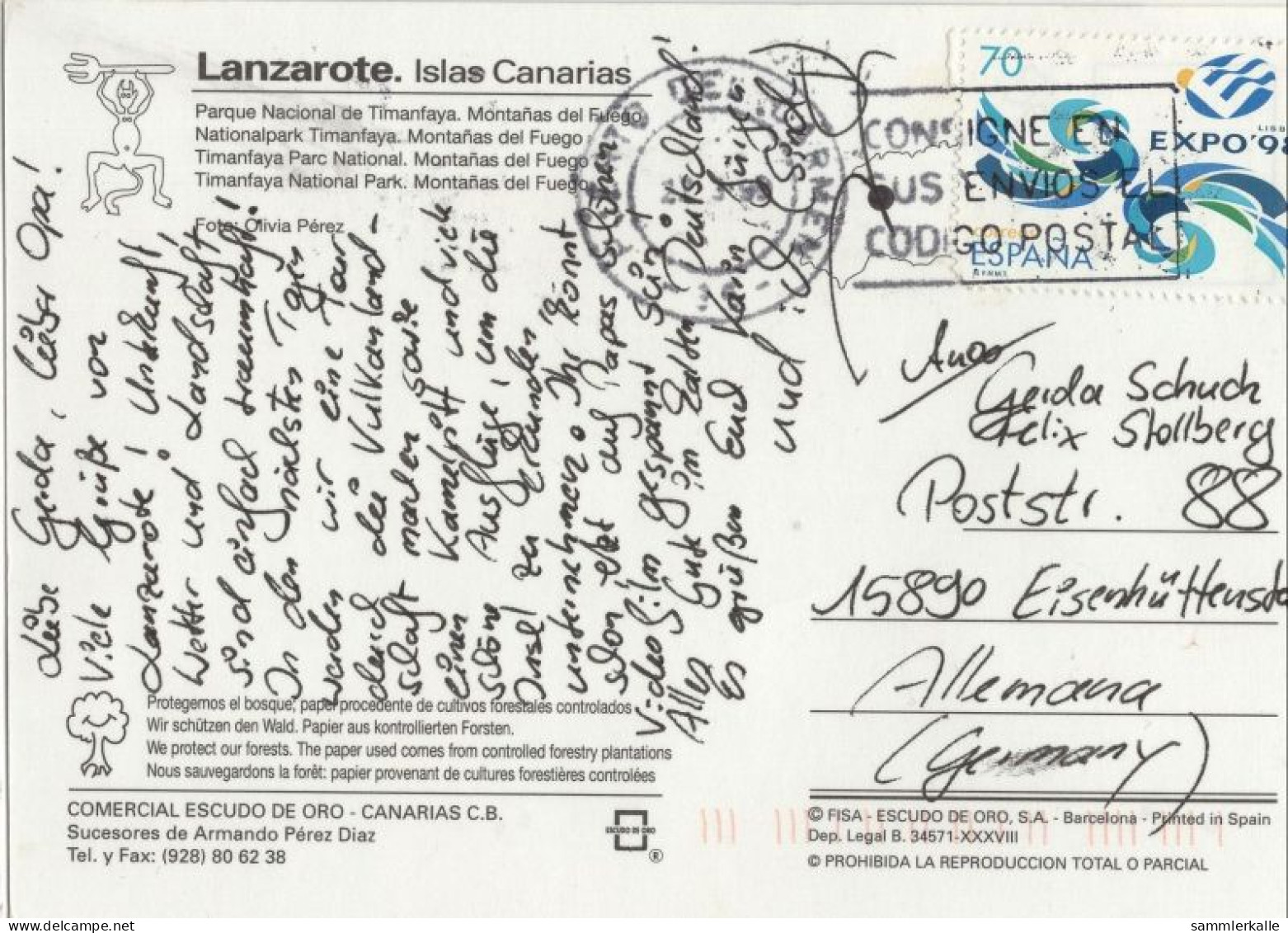 135000 - Lanzarote - Spanien - Parque De Nacional De Timanfaya - Lanzarote