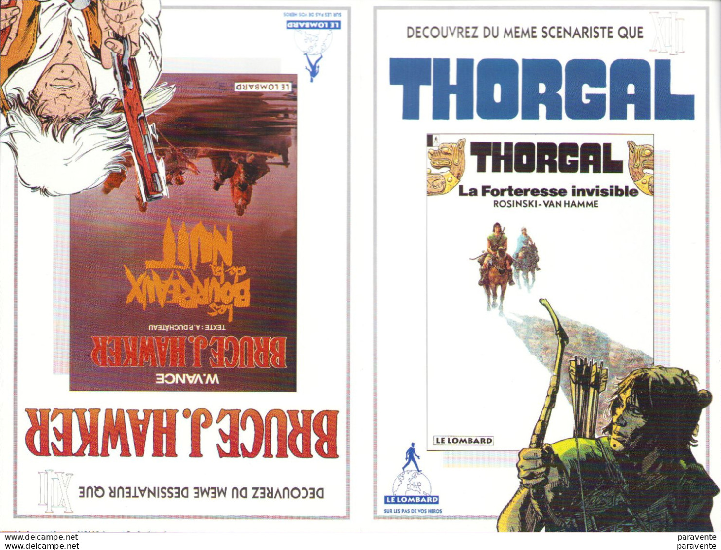 VANCE ROSINSKI : Depliant THORGAL , BRUCE J HAWKER En 1994 - Autres & Non Classés