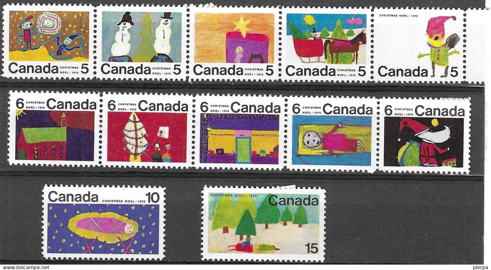 CANADA - 1970 - NATALE - SERIE 12VALORI - MNH** (YVERT 439\50 - MICHEL 462\73) - Ongebruikt