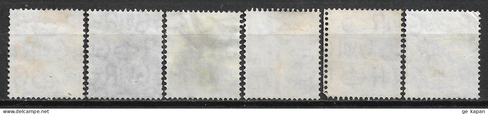 1950-1951 GREAT BRITAIN Complete Set Of 6 Used Stamps (Scott # 280-285) CV $4.00 - Gebraucht