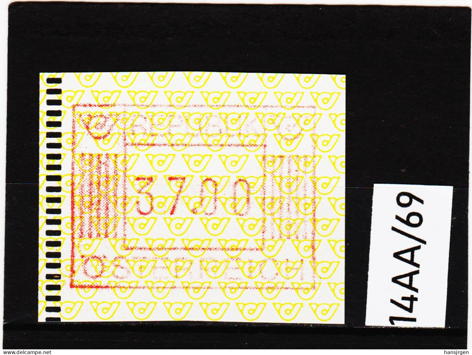 14AA/69  ÖSTERREICH 1983 AUTOMATENMARKEN 1. AUSGABE  37,00 SCHILLING   ** Postfrisch - Automatenmarken [ATM]