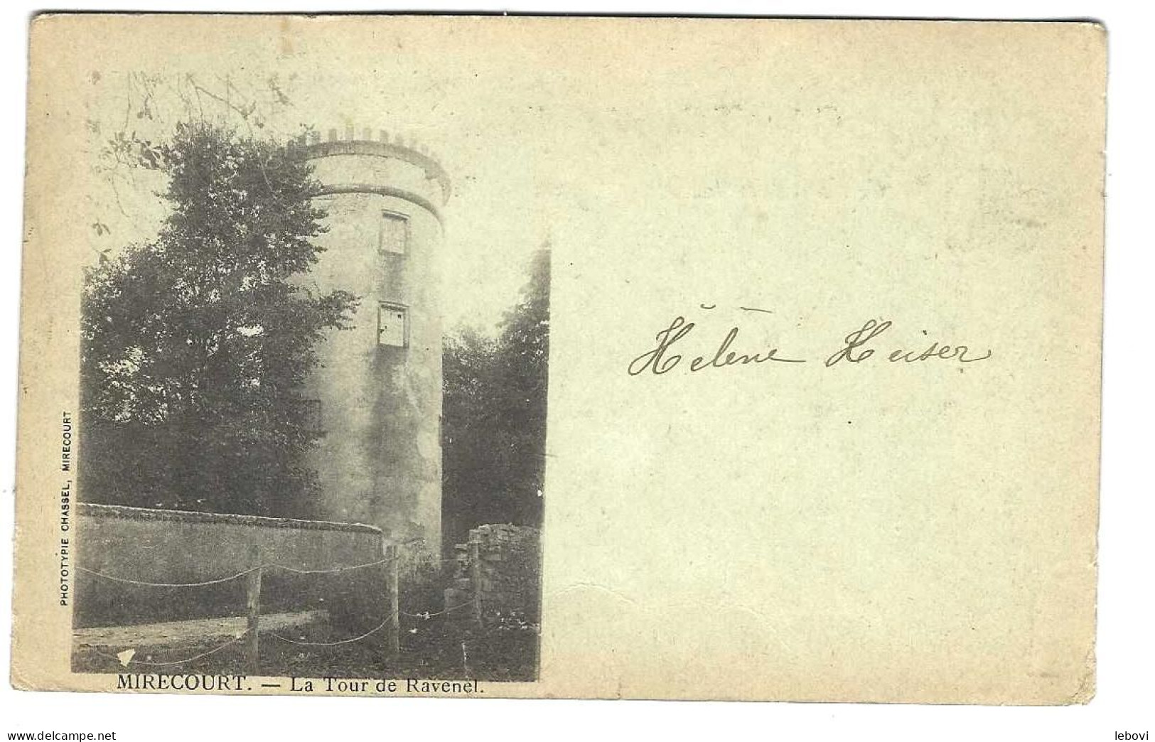 France – MIRECOURT «  La Tour De Ravenel » -Phototype Chassel, Mirecourt (1900) - Mirecourt