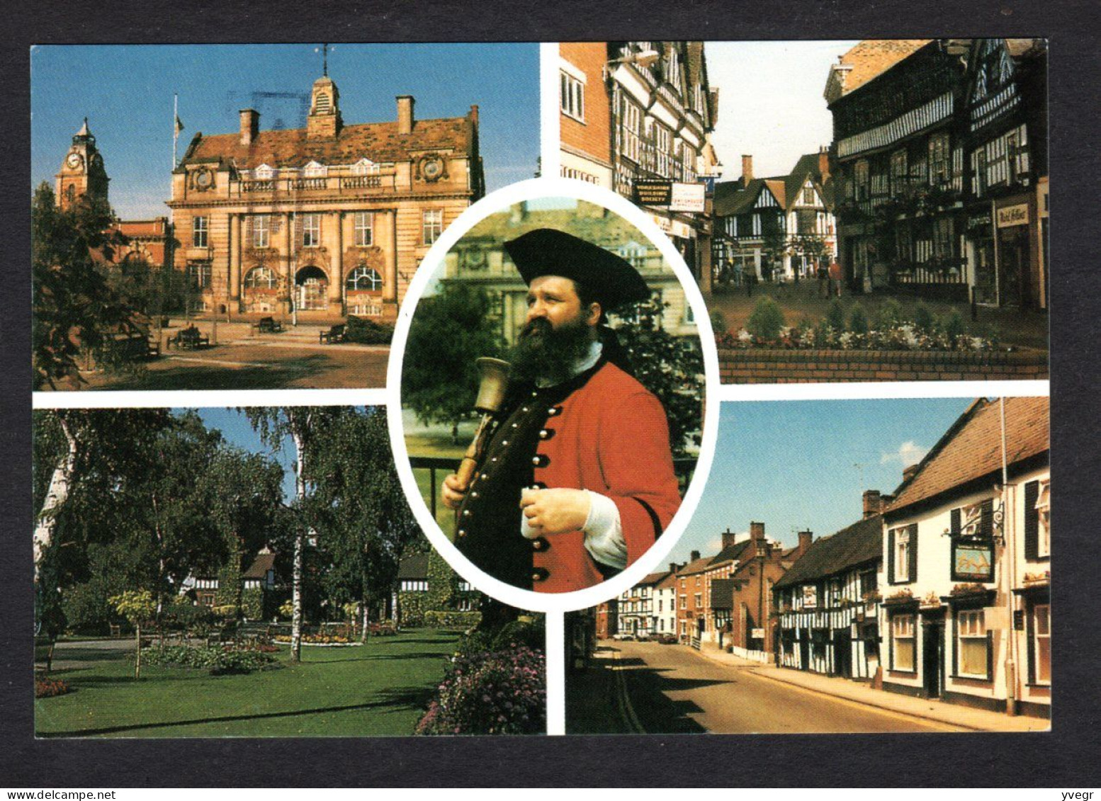 Angleterre - Multi Vues - Municipal Buildings Crewe, Queens Park, High Street Nantwich, Welsh Row Nantwich, Tom Clarkson - Other & Unclassified