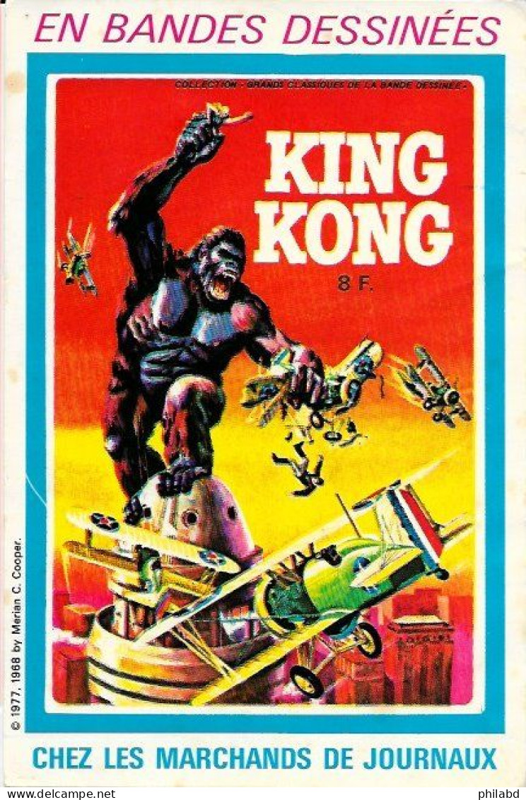 KING KONG (& Super West) Affichette Publicitaire 1977 - Affiches & Offsets