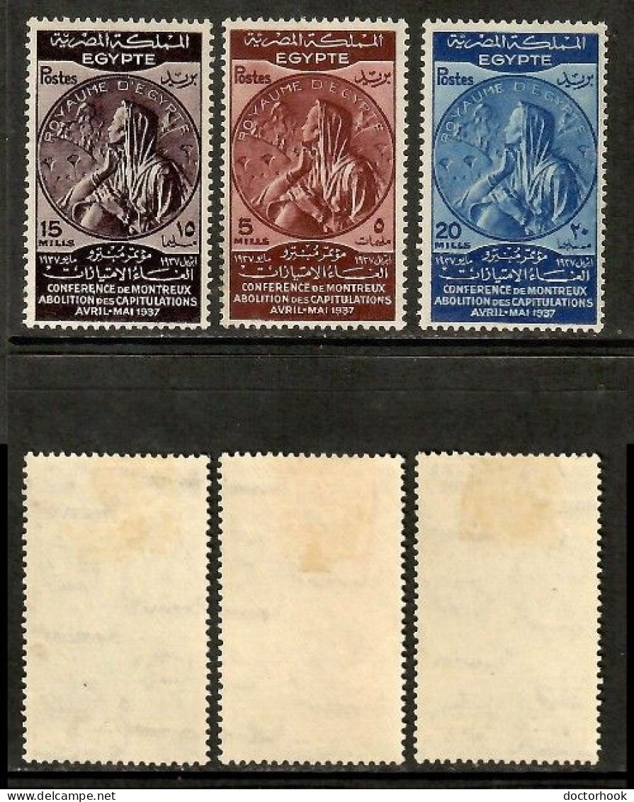 EGYPT    Scott # 217-9* MINT LH (CONDITION PER SCAN) (Stamp Scan # 1038-1) - Neufs