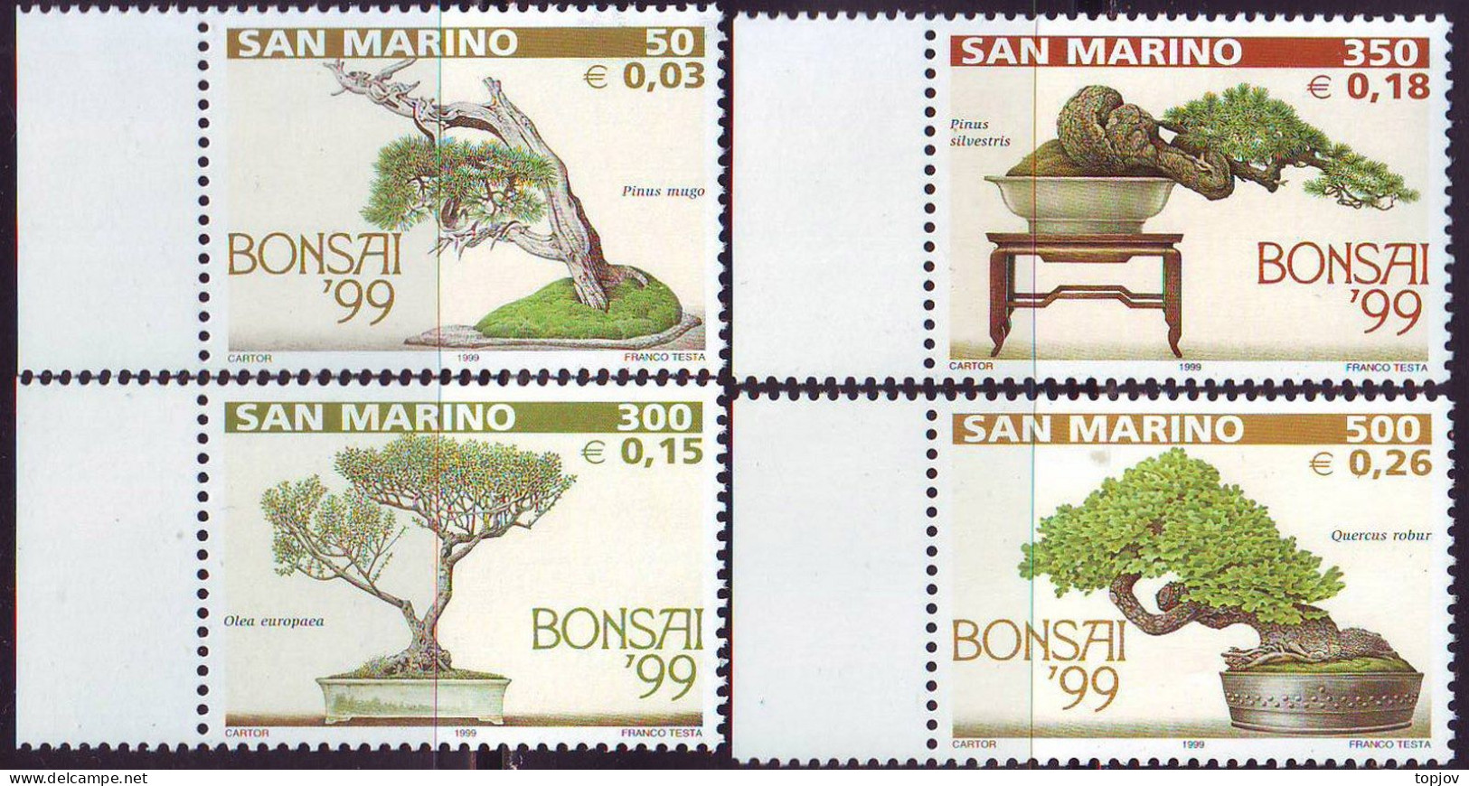 SAN MARINO - TREES - BONSAI  - **MNH - 1999 - Bäume