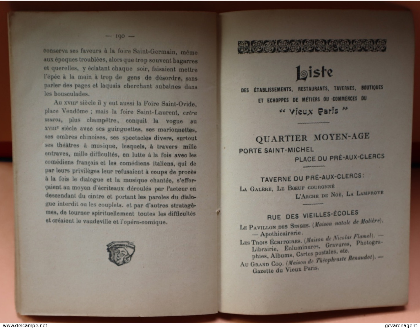 EXPOSITION UNIVERSELLE DE 1900 LE VIEUX PARIS GUIDE HISTORIQUE PITTORESQUE ET ANECDOTIQUE