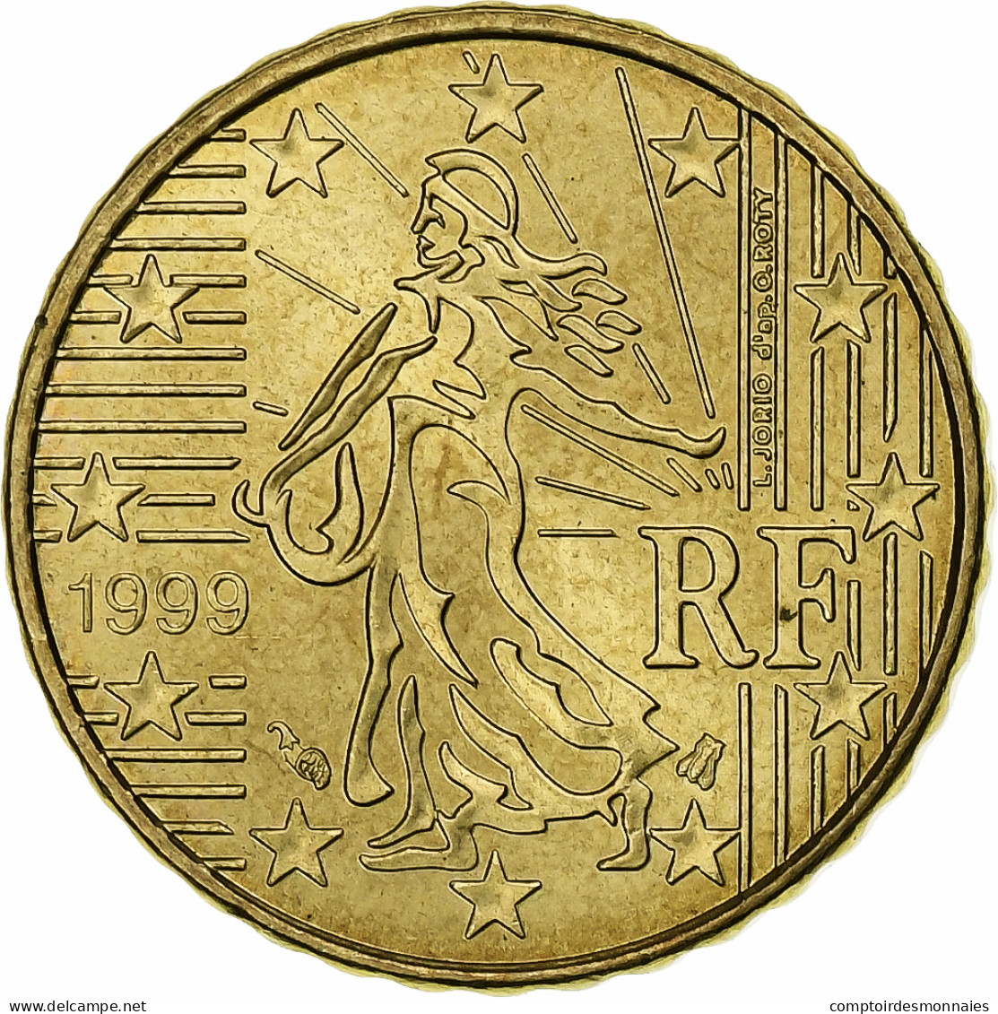 France, 10 Euro Cent, 1999, Paris, SUP, Laiton, KM:1285 - Frankreich