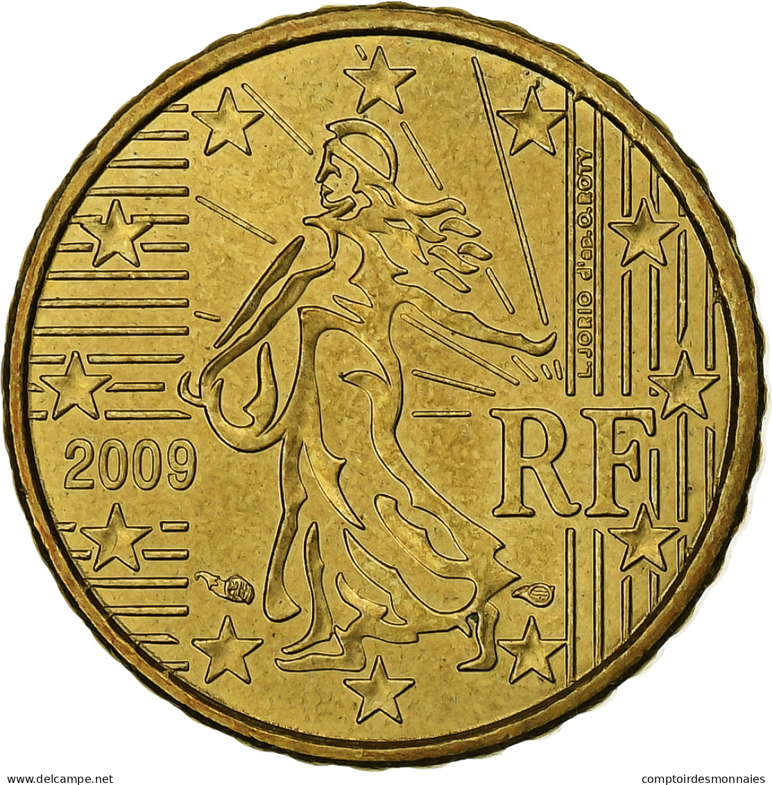 France, 10 Euro Cent, 2009, Paris, Laiton, SUP, KM:1410 - Francia