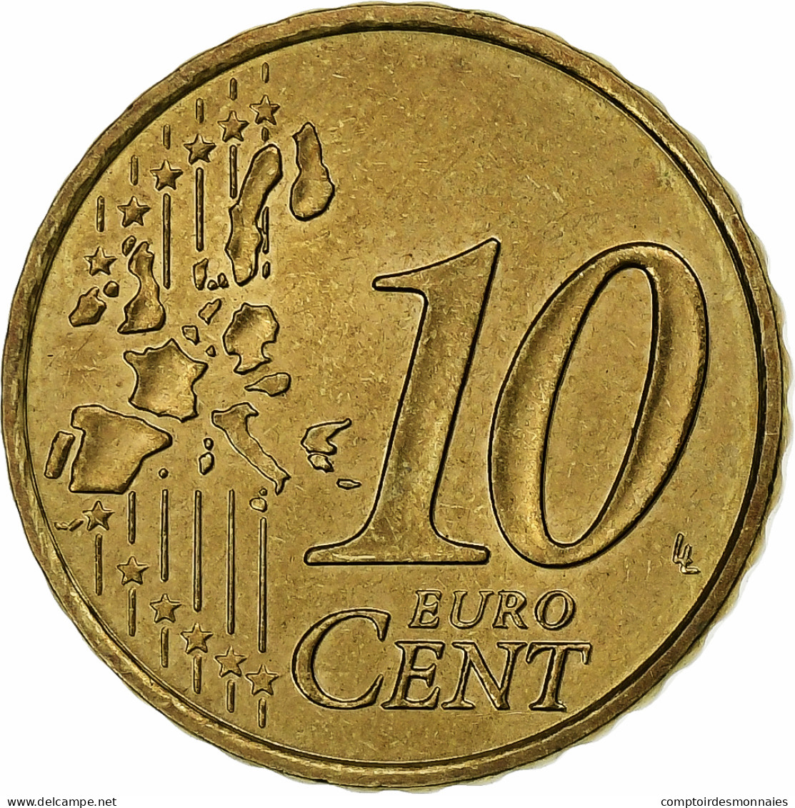 France, 10 Euro Cent, 2000, Paris, SUP, Laiton, KM:1285 - France