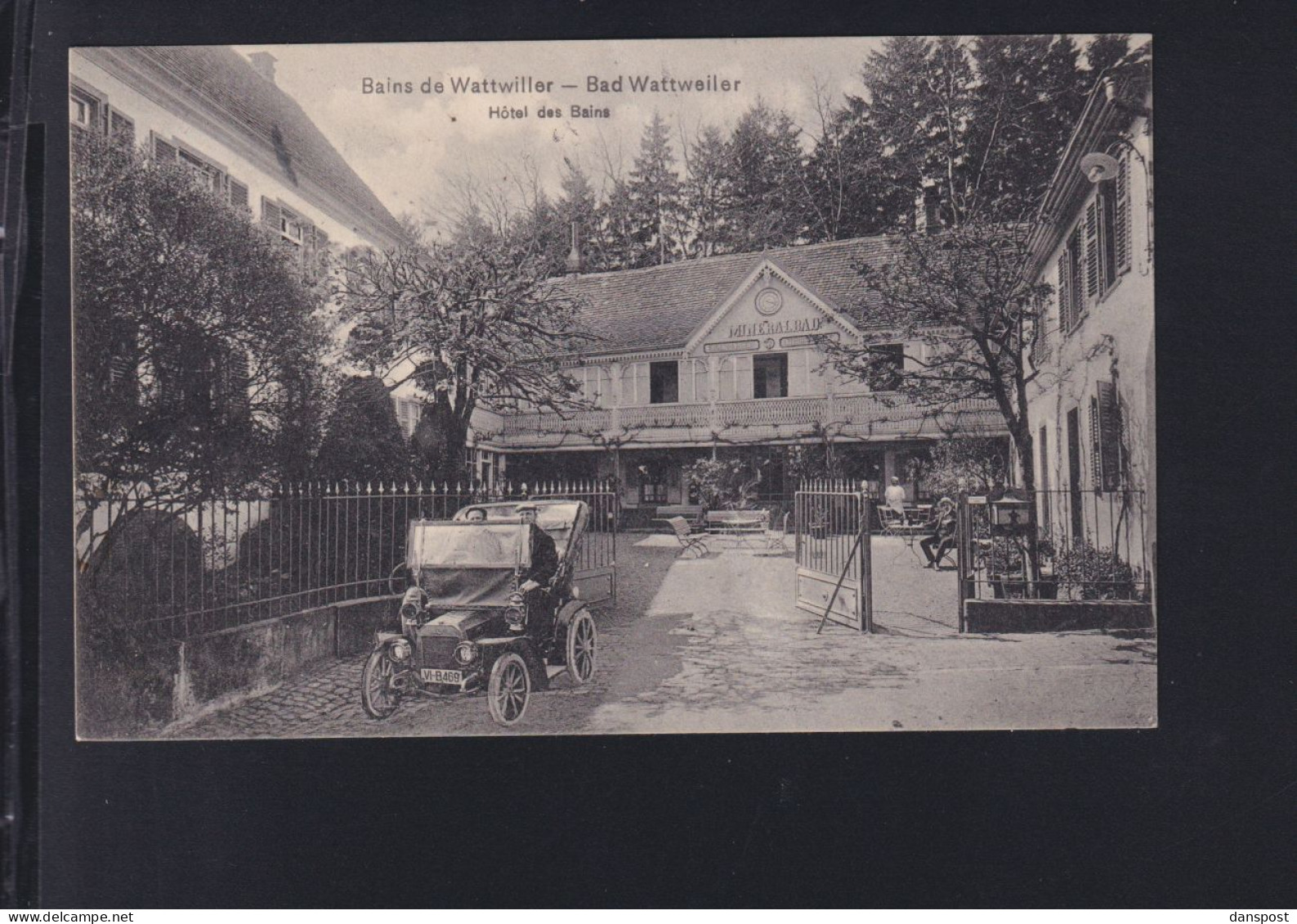 Dt. Reich Frankreich France AK Wattwiller  Hotel Des Bains - Elsass