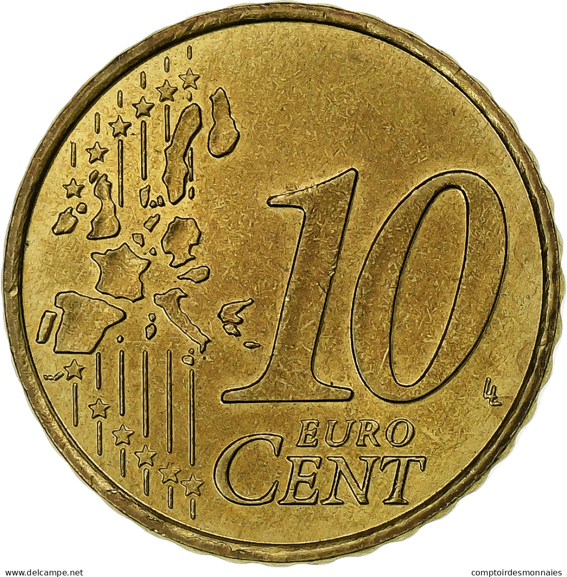 France, 10 Euro Cent, 2003, Paris, SUP, Laiton, KM:1285 - France