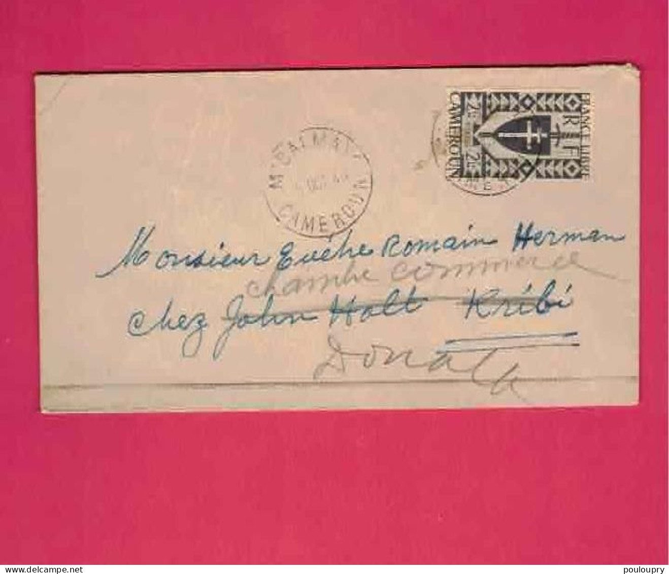 Lettre De 1945 Pour Le Cameroun - YT N° 257 - Seul Sur Lettre - Lettres & Documents