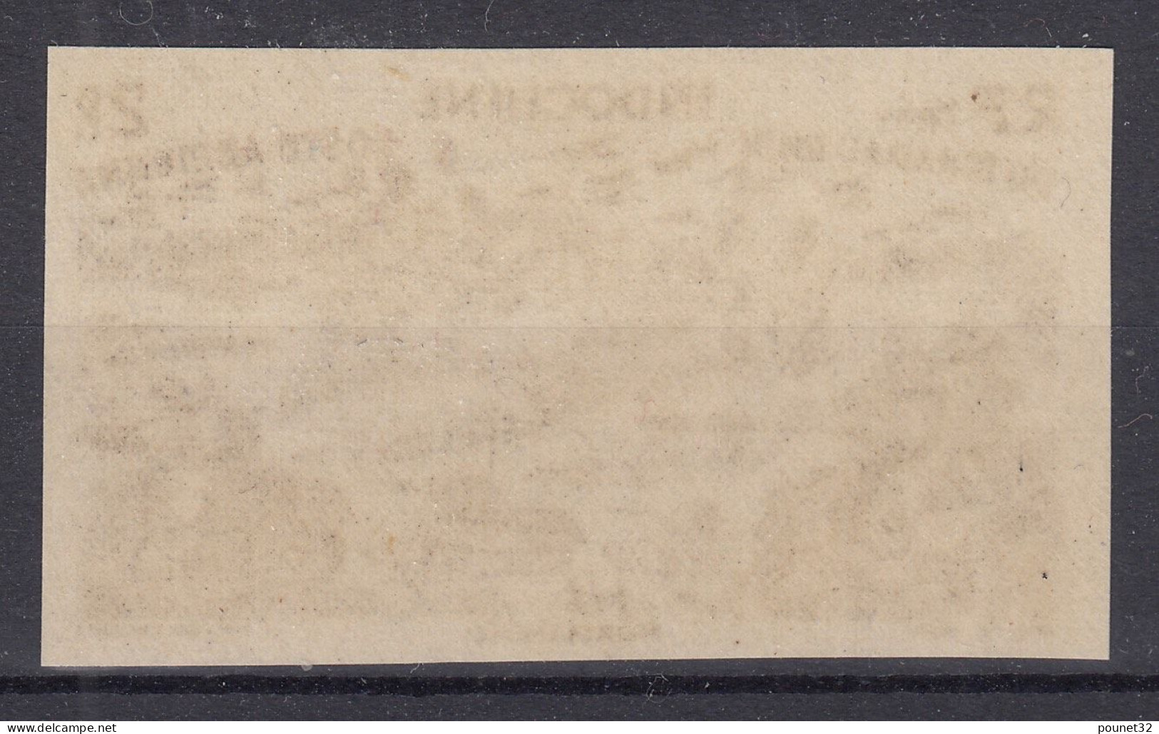 TIMBRE INDOCHINE POSTE AERIENNE N° 43 NON DENTELE NEUF ** GOMME SANS CHARNIERE - Airmail