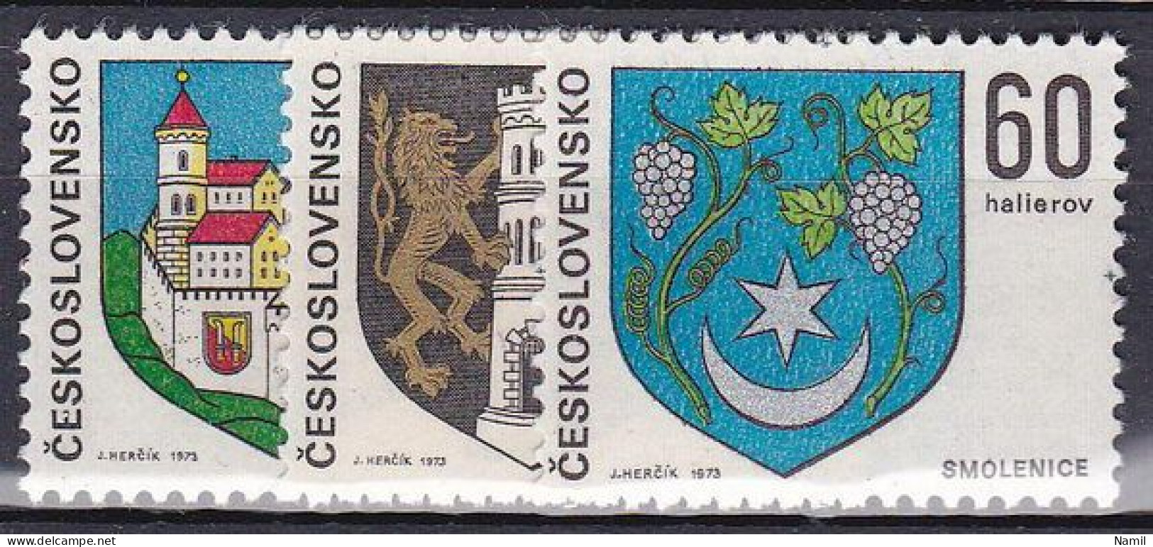 ** Tchécoslovaquie 1973 Mi 2144-6 (Yv 1989-91), (MNH)** - Unused Stamps