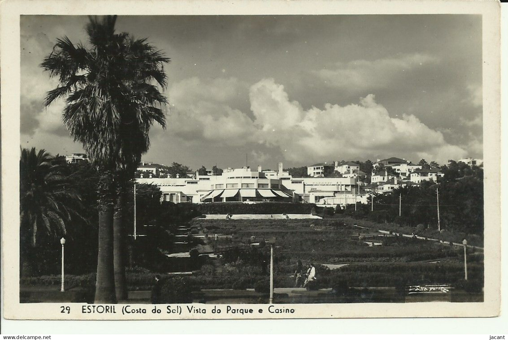 Portugal - Costa Do Sol - Estoril - Vista Do Parque E Casino - Loty Passaporte - 2 Scans - Lisboa