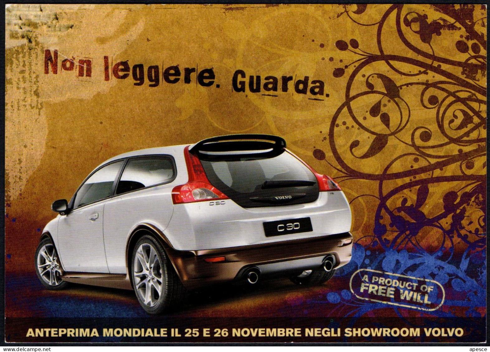 CARS - ITALIA 2006 - NON LEGGERE, GUARDA - PRESENTAZIONE NUOVA VOLVO C30 - I - Turismo