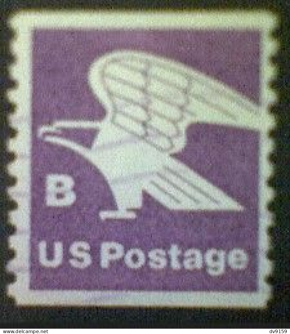 United States, Scott #1820, Used(o), 1981, Rate Change "B" Eagle , (18¢), Violet - Usados