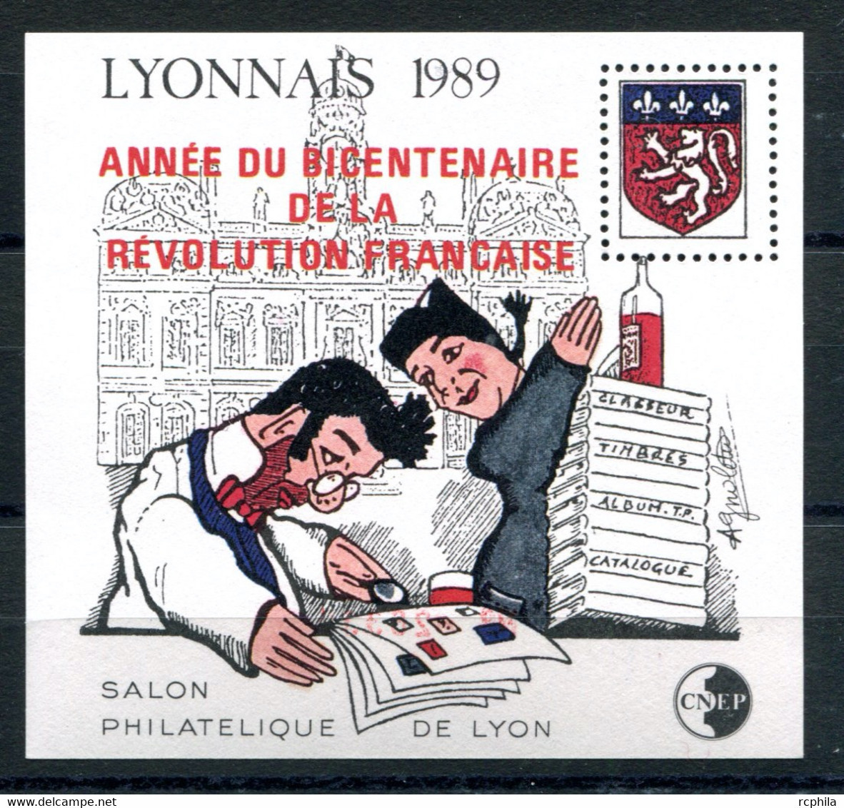 RC 24289a FRANCE COTE 60€ CNEP N° 11 - 1989 BICENTENAIRE DE LA REVOLUTION SALON PHILATELIQUE DE LYON BLOC NEUF ** MNH TB - CNEP