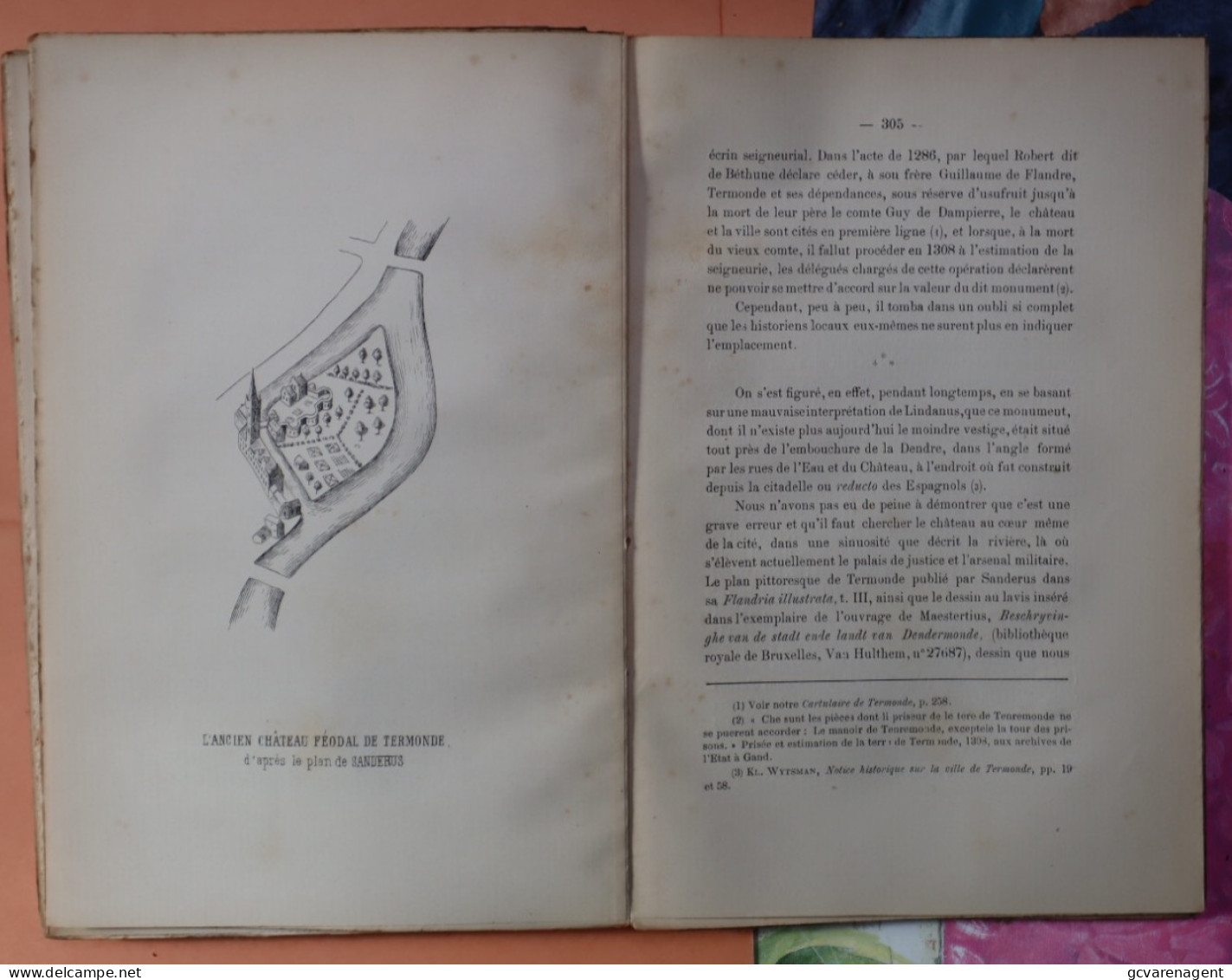 GENT- ANNALES D/L FEDERATION ARCHEOLOGIQUE ET HISTORIQUE DE BELGIQUE - CONGRES DE GAND 2_5 AOUT 1896 ZIE BESCHRIJF