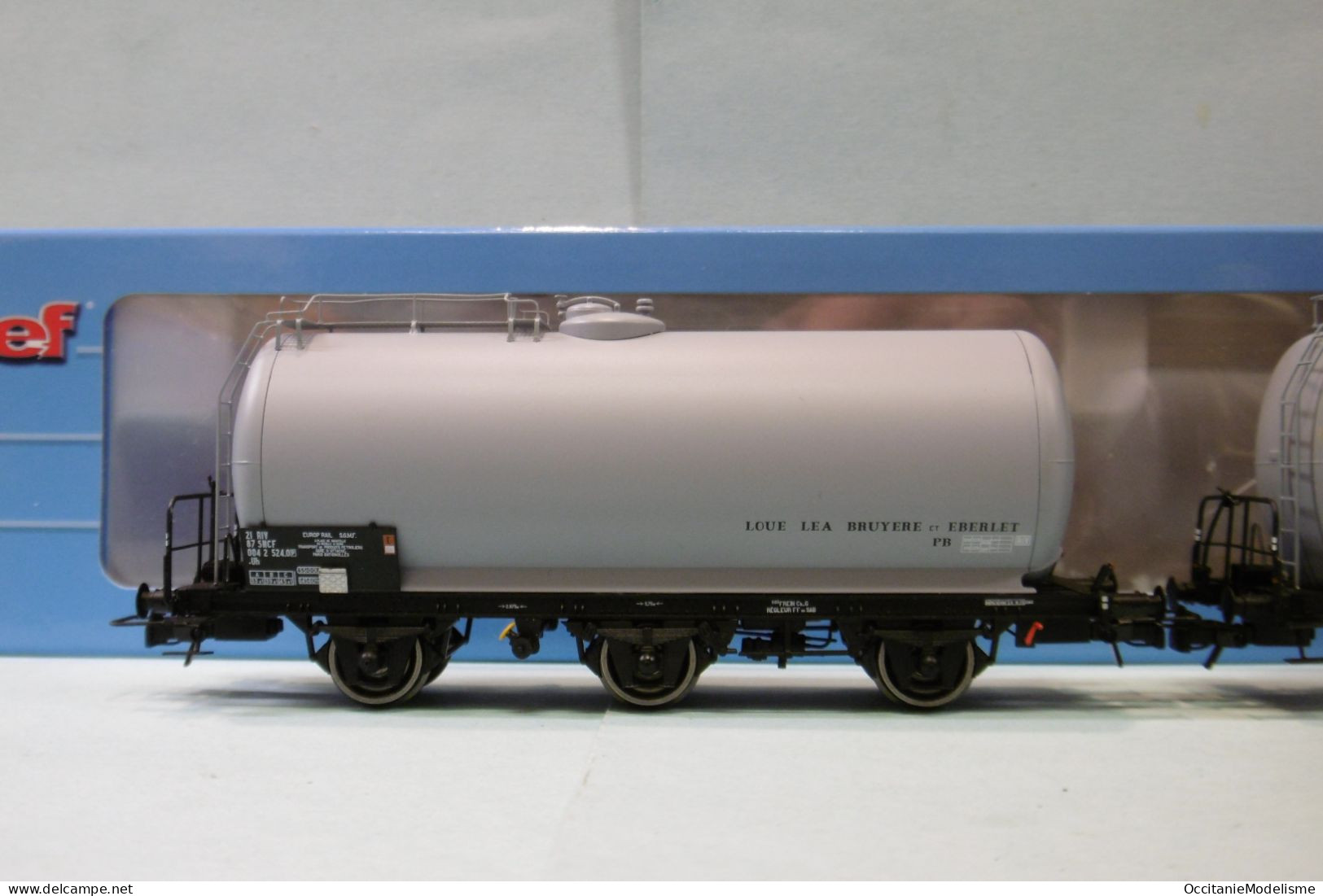 Jouef - 2 WAGONS CITERNE à 3 ESSIEUX Bruyere Eberlet ép. IV Réf. HJ6248 Neuf NBO HO 1/87 - Vagoni Merci