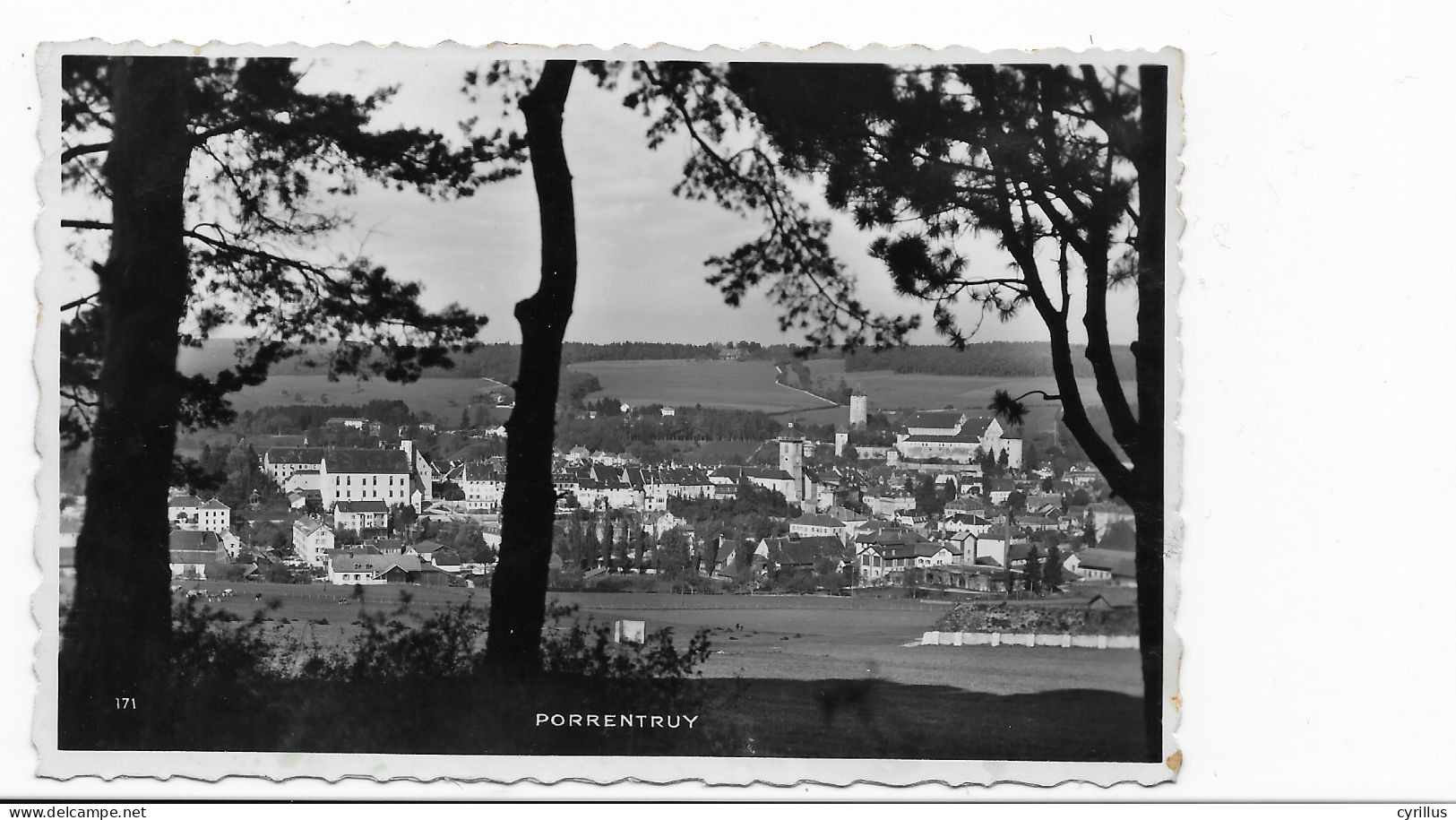 Carte Photo - PORRENTRUY - Vue Générale - Andere & Zonder Classificatie