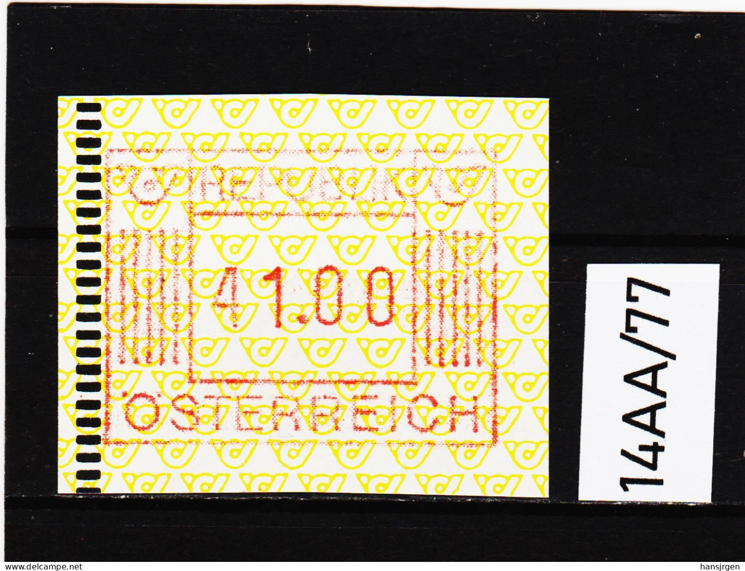 14AA/77  ÖSTERREICH 1983 AUTOMATENMARKEN 1. AUSGABE  41,00 SCHILLING   ** Postfrisch - Machine Labels [ATM]