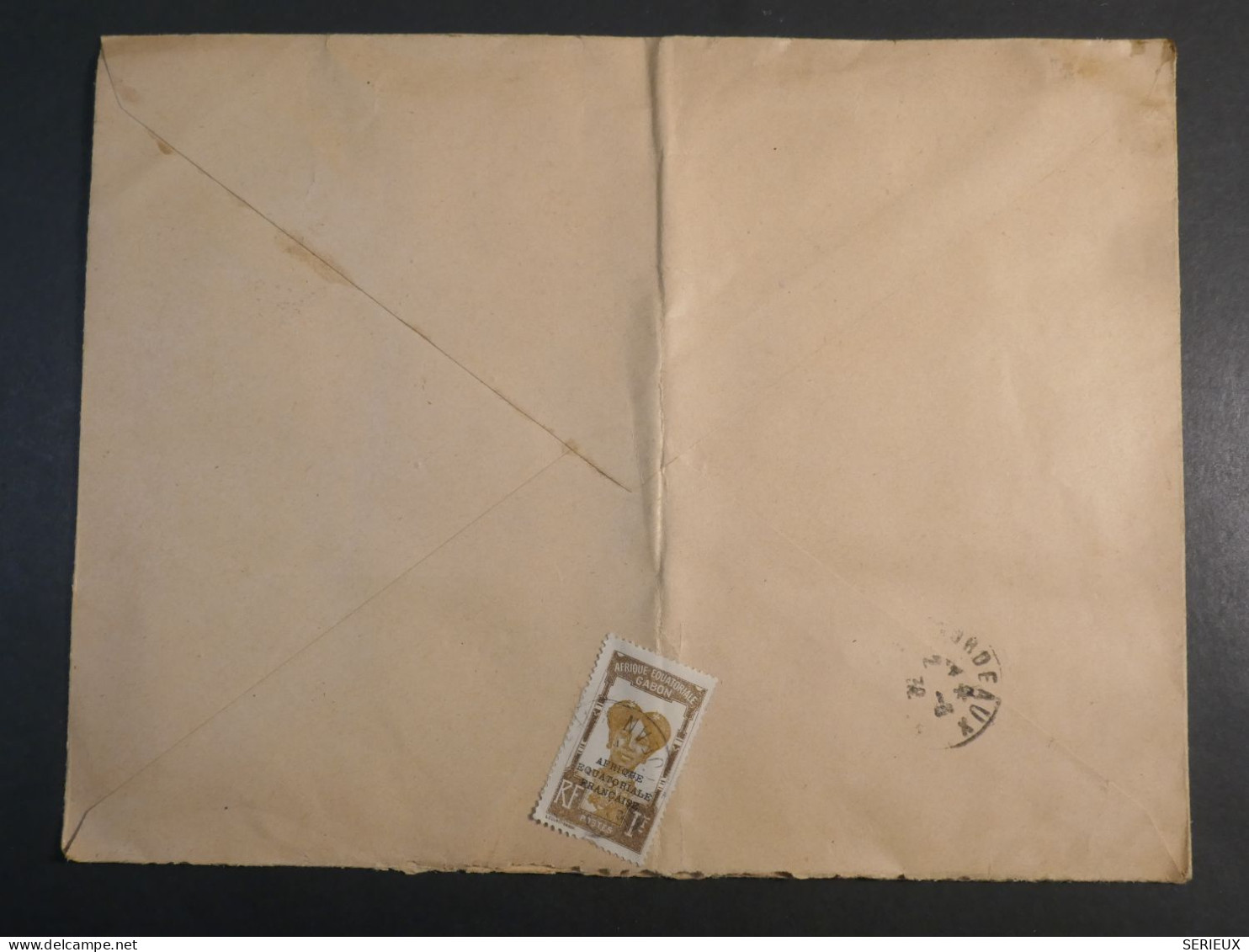DM 21 AEF GABON BELLE  LETTRE RECO 1931 LIBREVILLE A BORDEAUX FRANCE  + AFF. INTERESSANT+ - Lettres & Documents