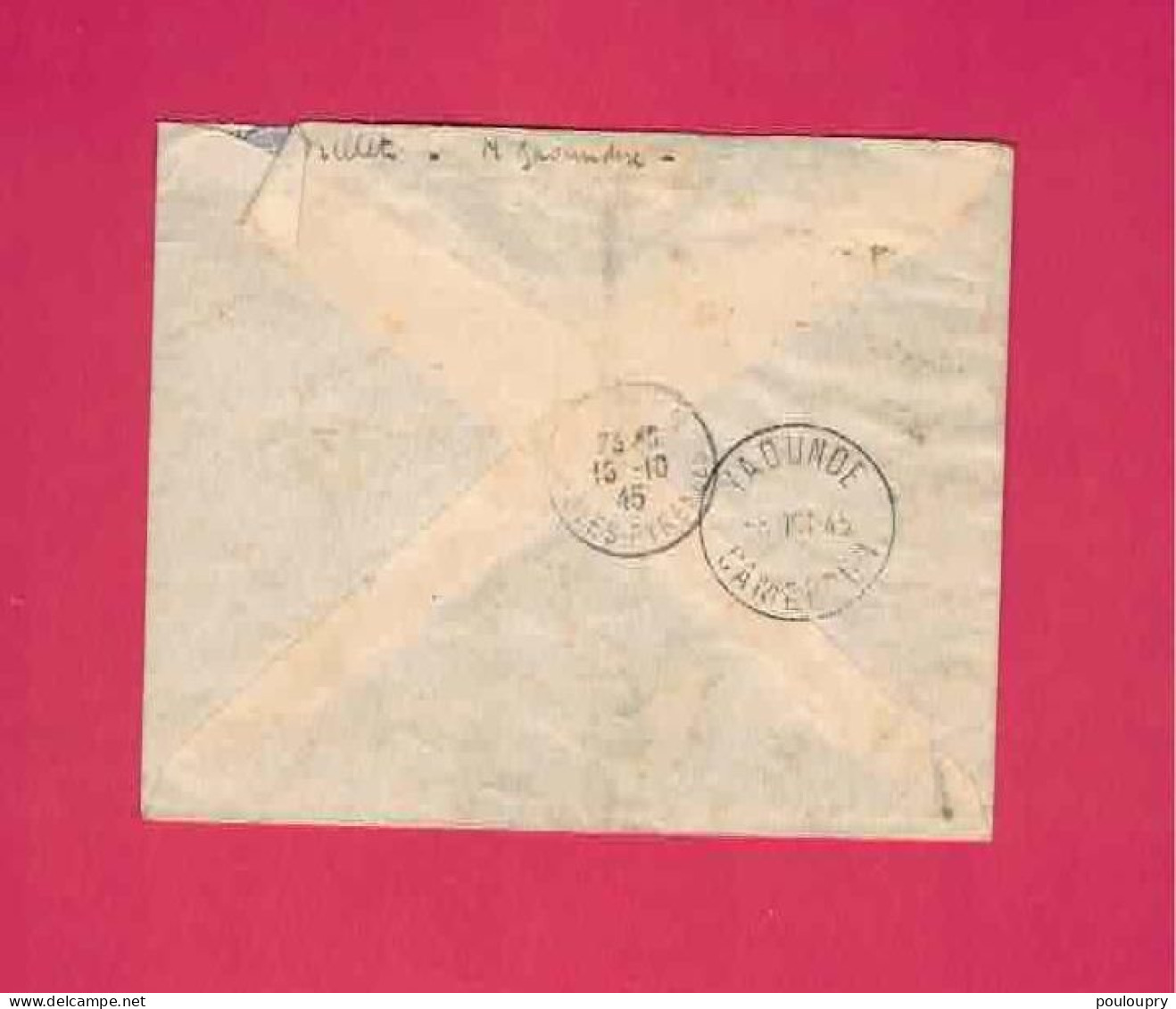 Lettre Recommandée Par Avion De 1945 Pour La France - YT N° 255 X 2 Et 261 - Série De Londres - Lettres & Documents