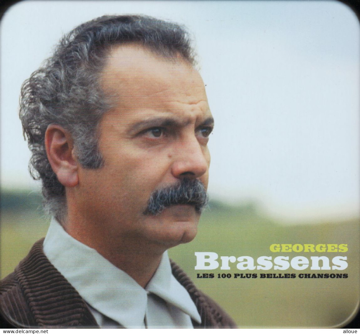 GEORGES BRASSENS  - COFFRET 5 CDS DANS UNE BOITE EN FER - LES 100 PLUS BELLES CHANSONS DE BRASSENS (2006) - Sonstige - Franz. Chansons