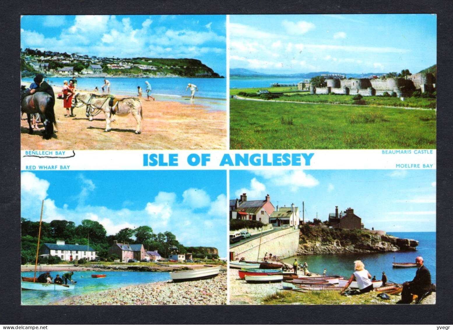 Pays De Galles - Isle Of ANGLESEY - Multi Vues, Benllech Bay, Red Wharf Bay, Beaumaris Castle, Modelfre Bay (1993) - Anglesey