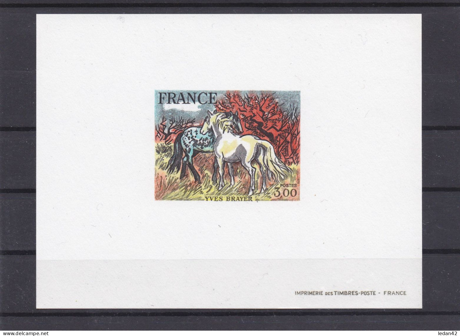 France 1978, Cat. Yvert N°2026 :Yves Brayer, " Les Chevaux De Camargue ". - Epreuves De Luxe