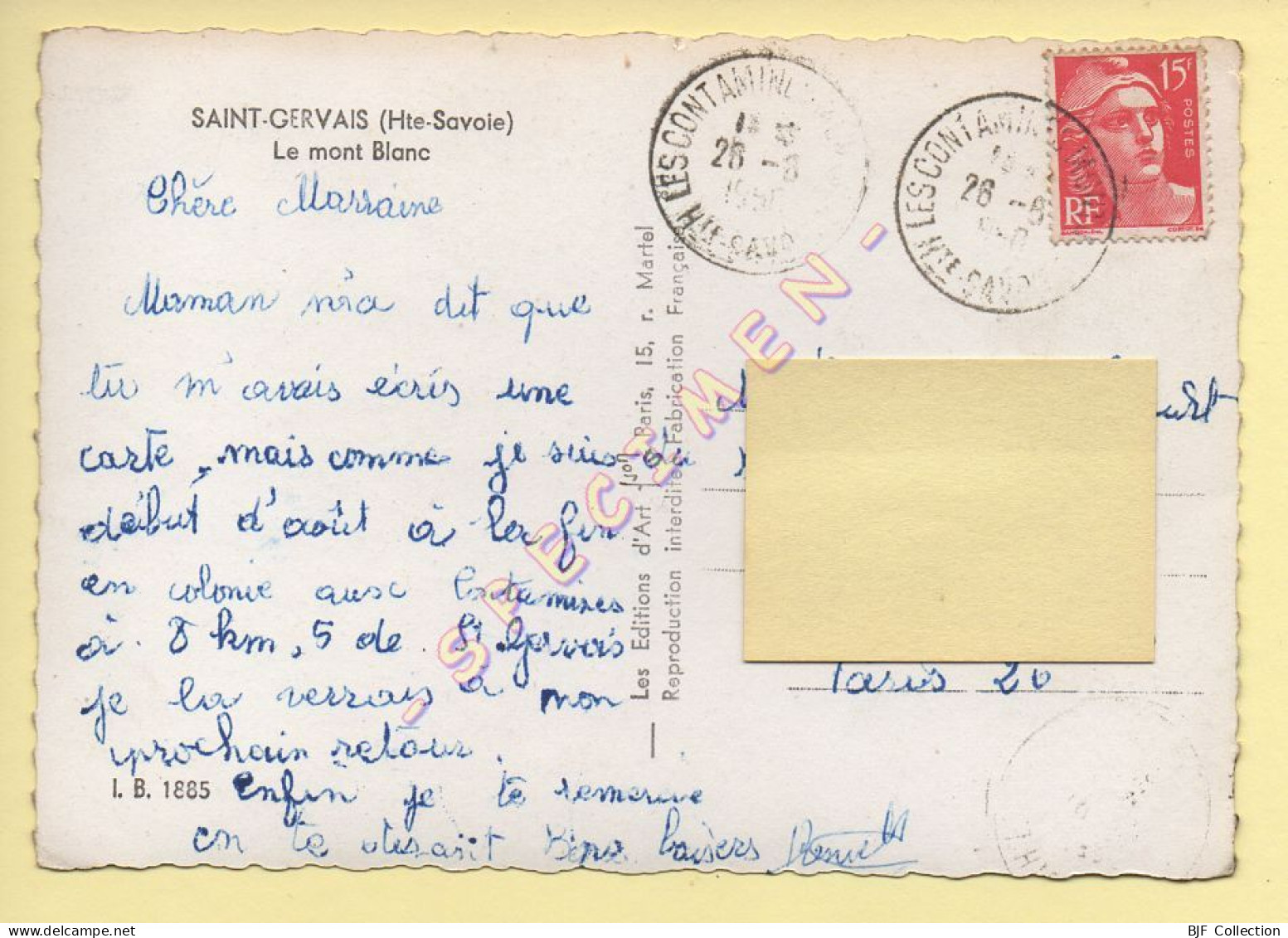 74. SAINT-GERVAIS – Le Mont Blanc / CPSM (voir Scan Recto/verso) - Saint-Gervais-les-Bains