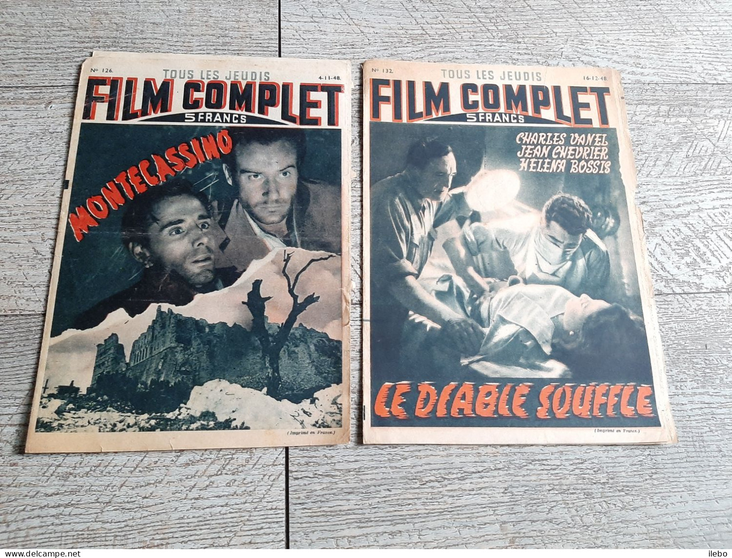 2 Revues Film Complet Montecassino Le Diable Souffle 1948 Cinéma - Film/ Televisie