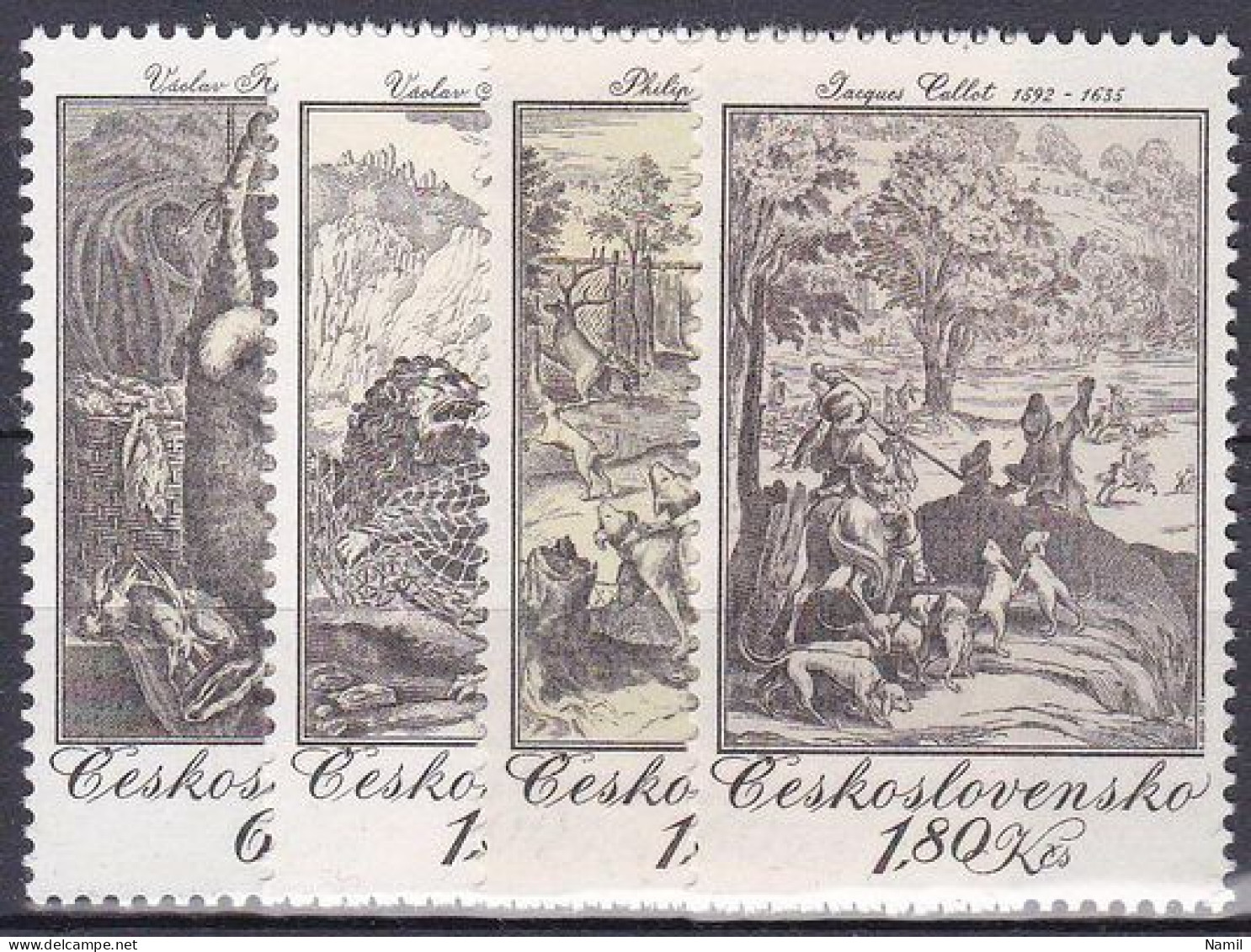 ** Tchécoslovaquie 1975 Mi 2240-3 (Yv 2083-6), (MNH)** - Unused Stamps