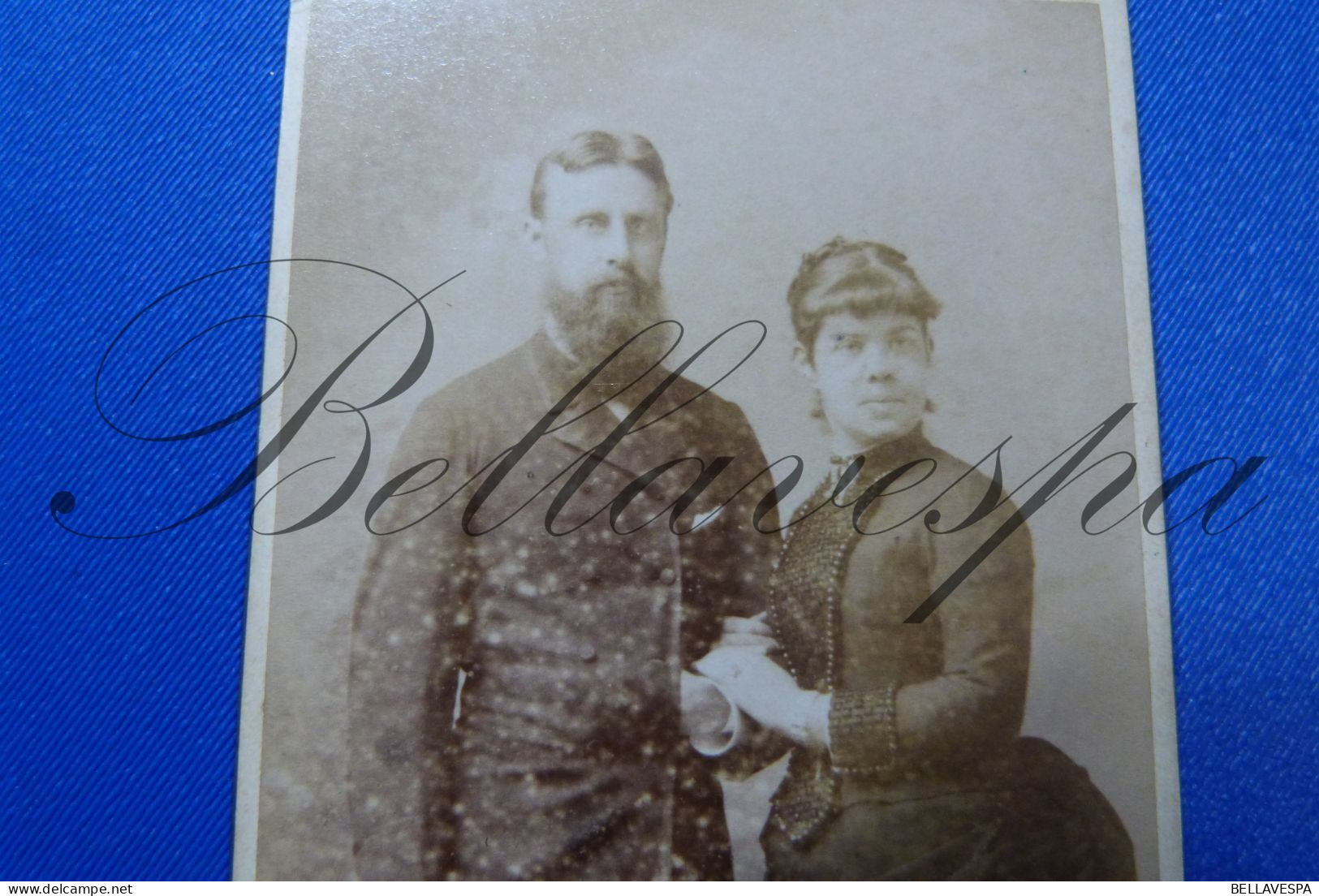 C.D.V Carte De Visite Atelier Studio Portret  DUPONT Bruxelles - Oud (voor 1900)