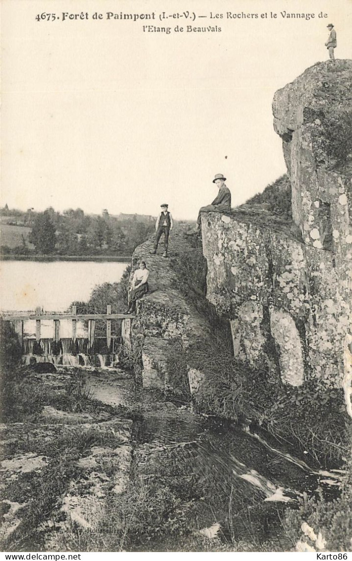 Paimpont * La Forêt * Les Rochers Et Le Vannage De L'étang De Beauvais - Paimpont