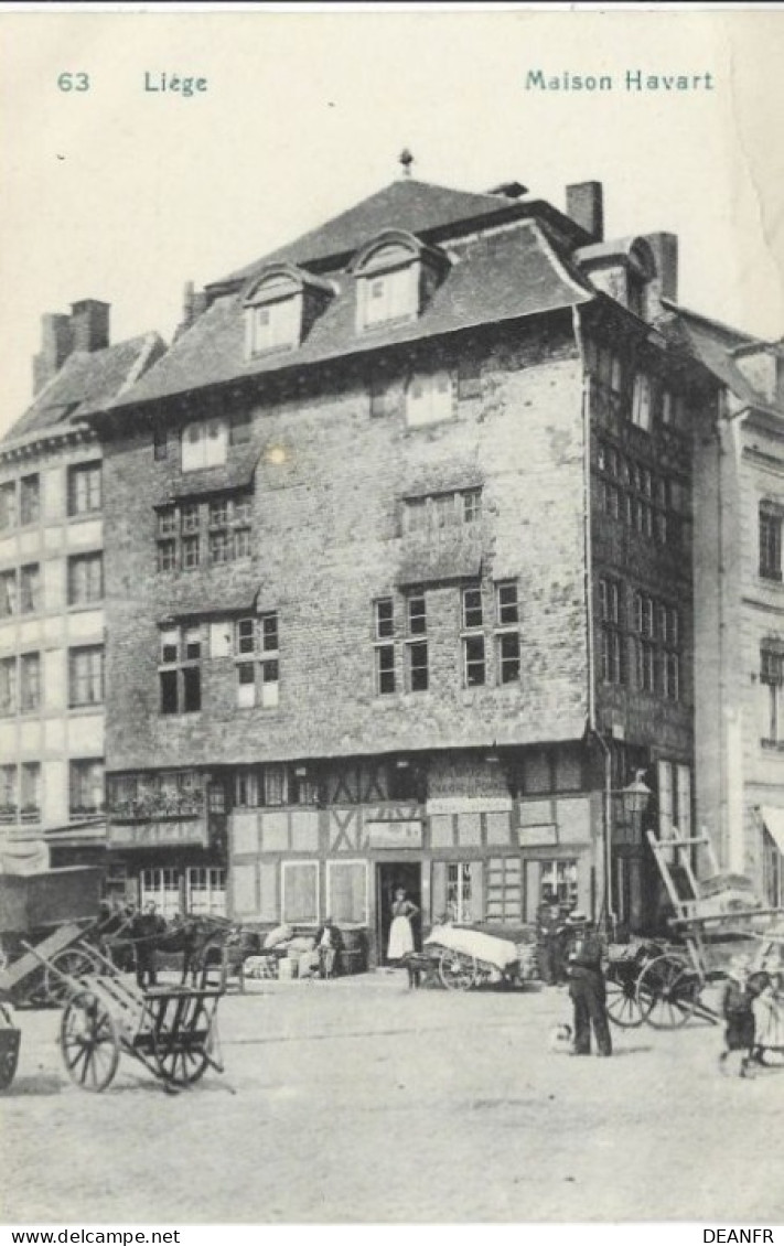 LIEGE : Maison Havart 63. Carte Impeccable. - Liege