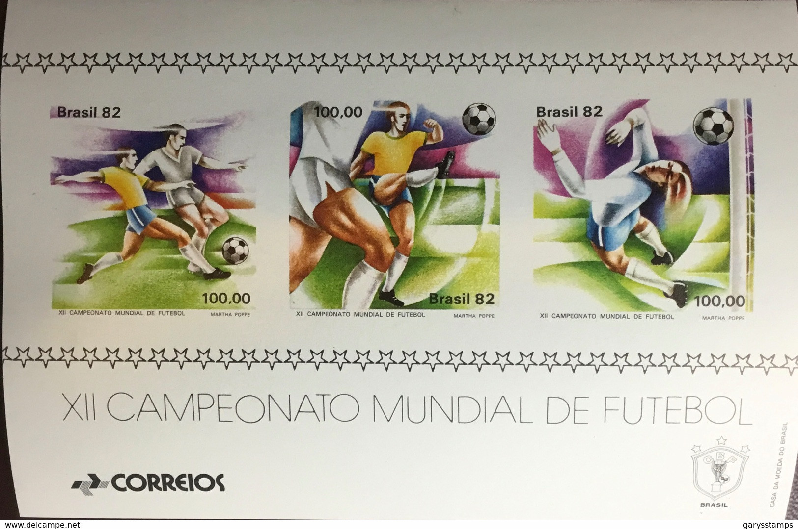 Brazil 1982 World Cup Minisheet MNH - Ongebruikt