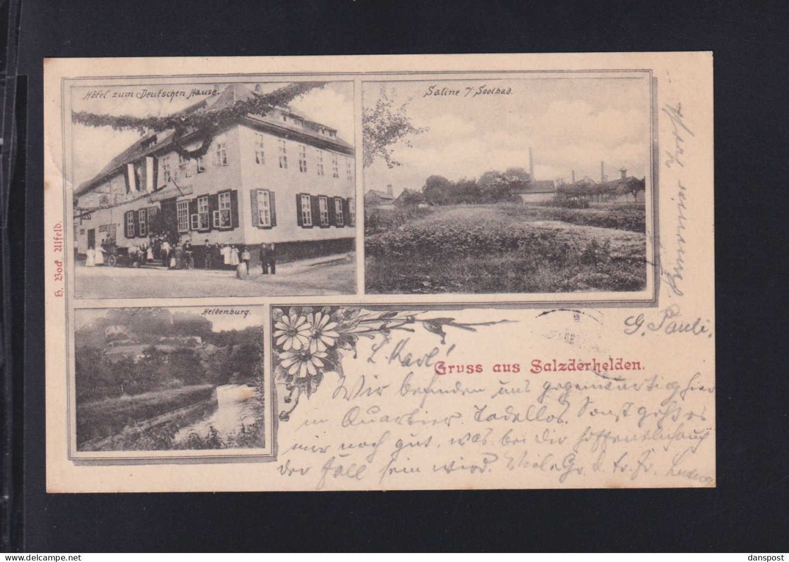 Dt. Reich AK Salzderhelden Hotel Und Saline 1900 - Einbeck