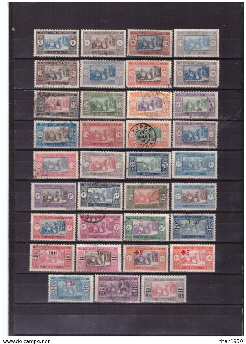 SENEGAL - Marché Local - Lot De 27 Timbres Oblitérés -  Cote 42,50 € - Unused Stamps