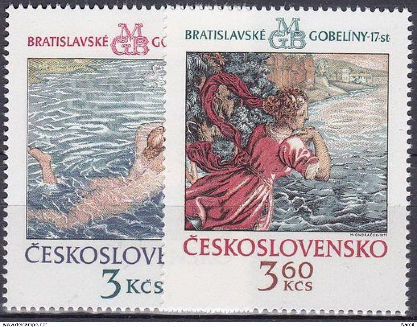 ** Tchécoslovaquie 1975 Mi 2265-6 (Yv 2110-11), (MNH)** - Neufs