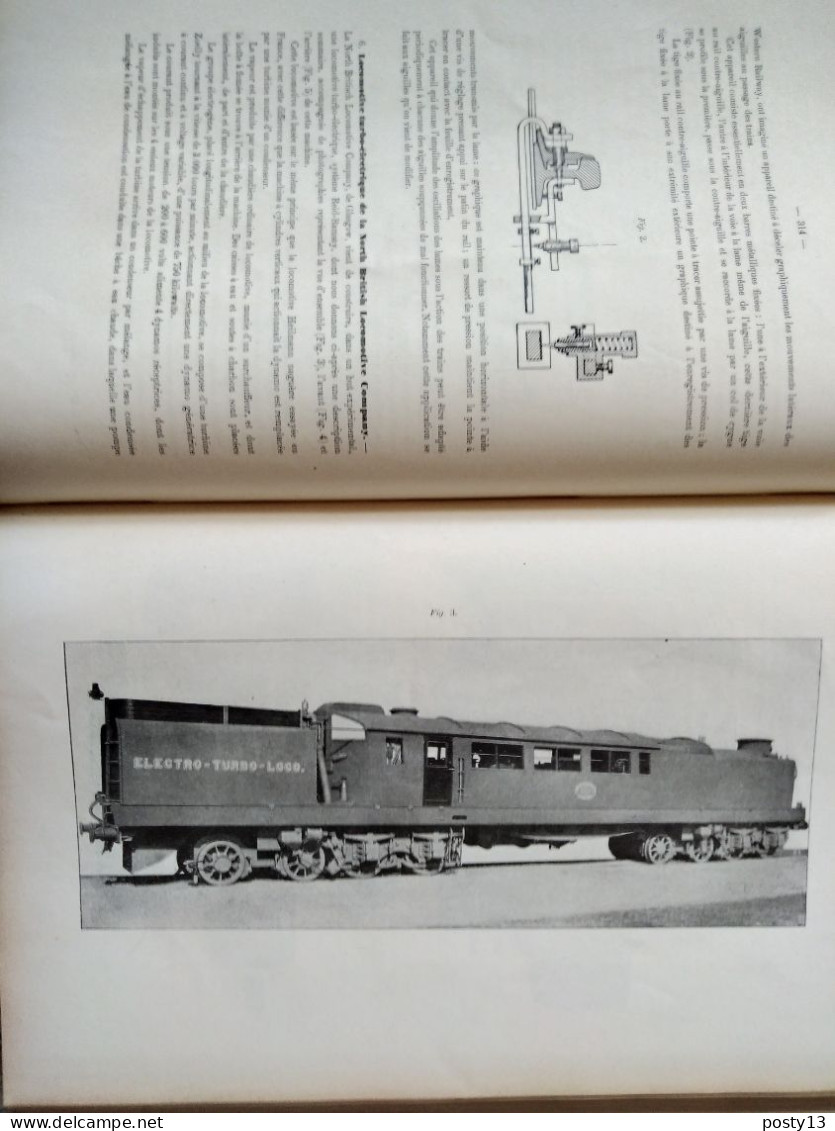 Revue Générale des Chemins de Fer et des Tramways - 1er Semestre 1911 - Relié - TBE  Grand livre  Voir annonce