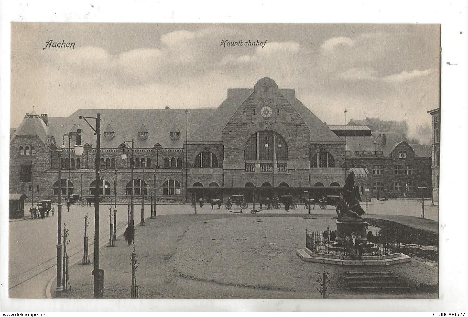 Aachen Ou Aix-la-Chapelle (Allemagne, Rhénanie-du-Nord-Westphalie) :Hauptbahnhof Im 1910 (lebendig) PF - Aachen