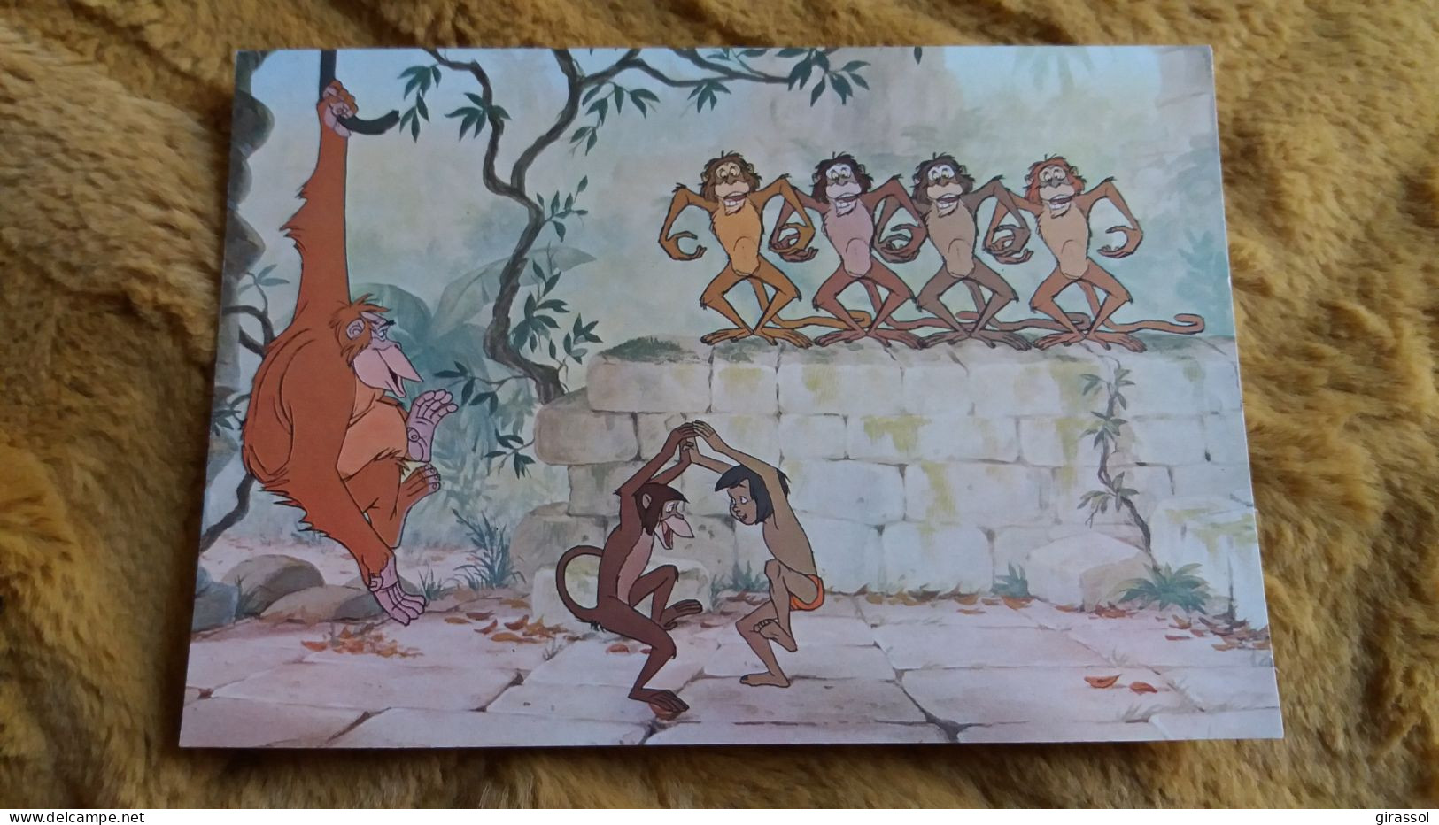 CPSM DISNEY LE LIVRE DE LA JUNGLE JUNGLE BOOK MOWGLI CHEZ LES SINGES DANSE ROI KING ED EDICORNA - Autres & Non Classés