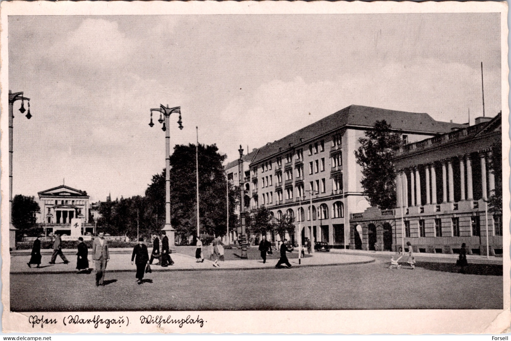 Posen, Wilhelmsplatz (Stempel:  Posen 9 , 1941) - Posen