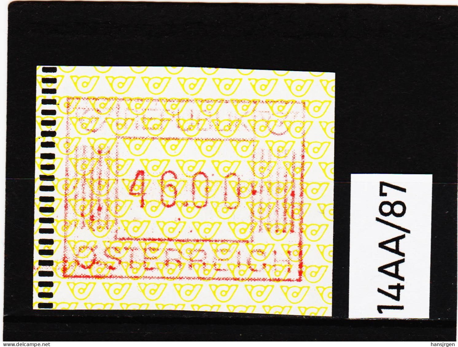 14AA/87  ÖSTERREICH 1983 AUTOMATENMARKEN 1. AUSGABE  46,00 SCHILLING   ** Postfrisch - Machine Labels [ATM]